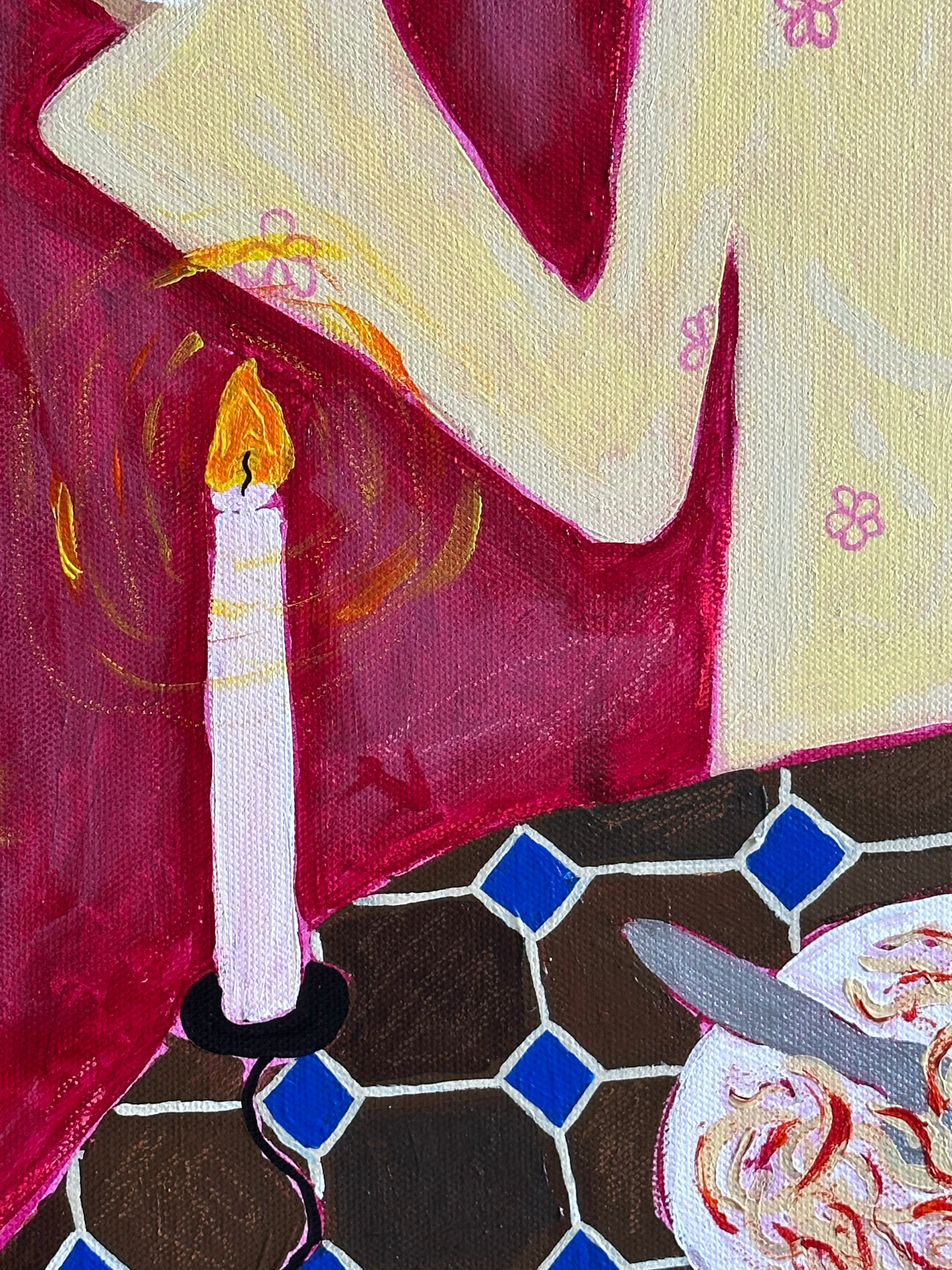 Dinner for One Original Painting 🍝
